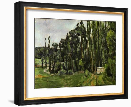 The Poplars, 1879-1882-Paul Cézanne-Framed Giclee Print