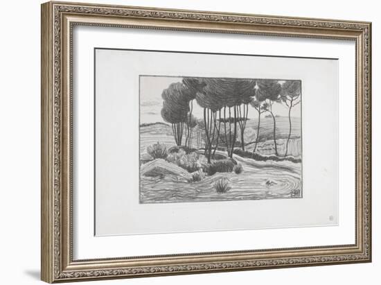 The Poplars, 1893-94-Robert Polhill Bevan-Framed Giclee Print