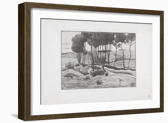 The Poplars, 1893-94-Robert Polhill Bevan-Framed Giclee Print