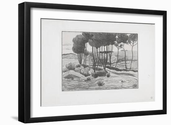 The Poplars, 1893-94-Robert Polhill Bevan-Framed Giclee Print