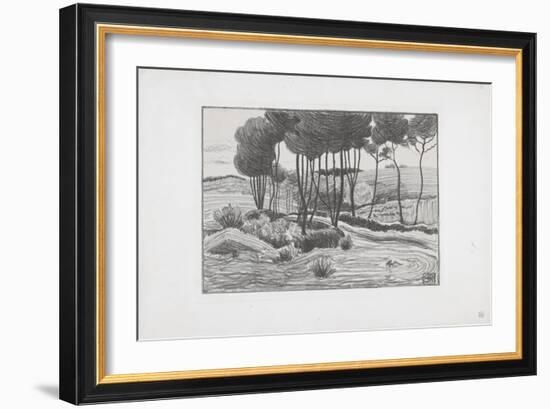 The Poplars, 1893-94-Robert Polhill Bevan-Framed Giclee Print