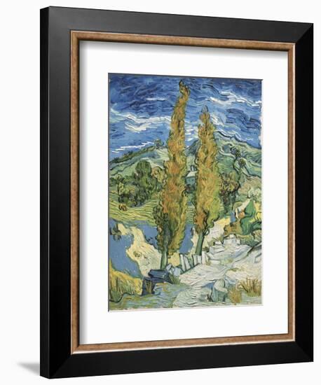 The Poplars at Saint-Rémy, 1889-Vincent van Gogh-Framed Art Print