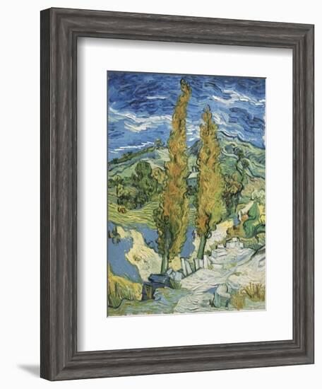 The Poplars at Saint-Remy, c.1889-Vincent van Gogh-Framed Art Print