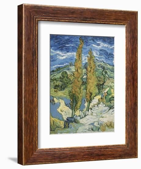 The Poplars at Saint-Remy, c.1889-Vincent van Gogh-Framed Art Print