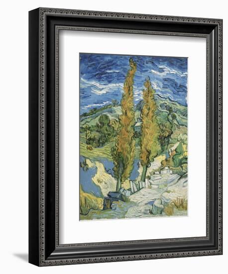 The Poplars at Saint-Remy, c.1889-Vincent van Gogh-Framed Art Print