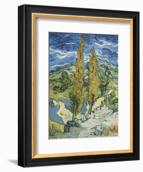 The Poplars at Saint-Remy, c.1889-Vincent van Gogh-Framed Art Print