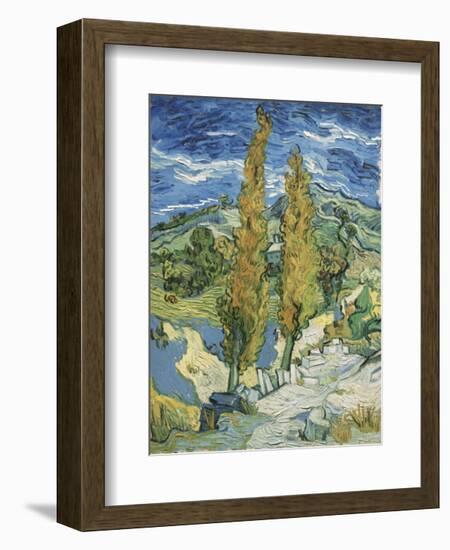 The Poplars at Saint-Remy, c.1889-Vincent van Gogh-Framed Art Print