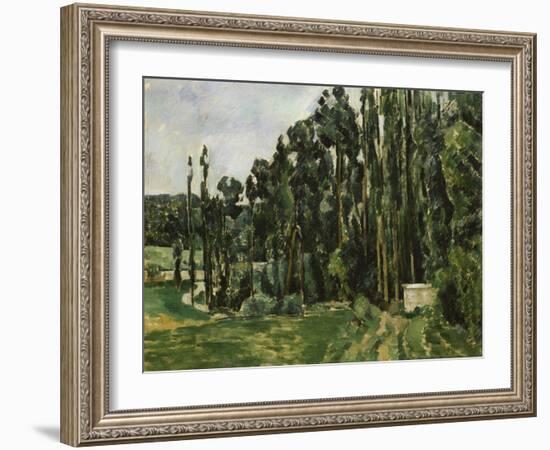 The Poplars, c.1879-82-Paul Cézanne-Framed Giclee Print