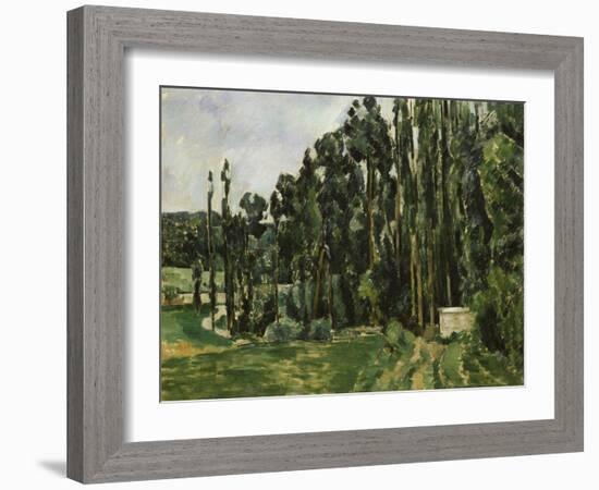 The Poplars, c.1879-82-Paul Cézanne-Framed Giclee Print