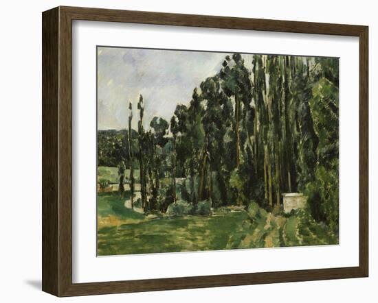 The Poplars, c.1879-82-Paul Cézanne-Framed Giclee Print