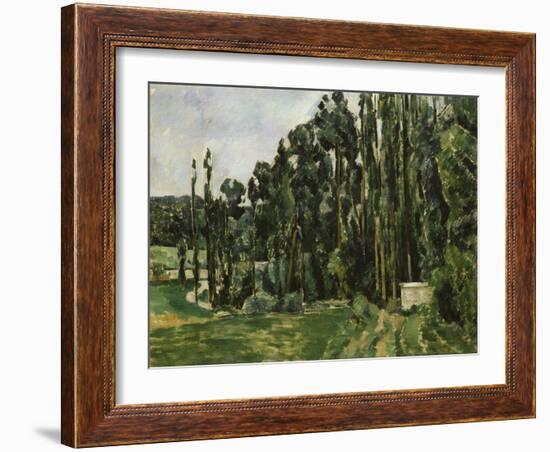 The Poplars, c.1879-82-Paul Cézanne-Framed Giclee Print