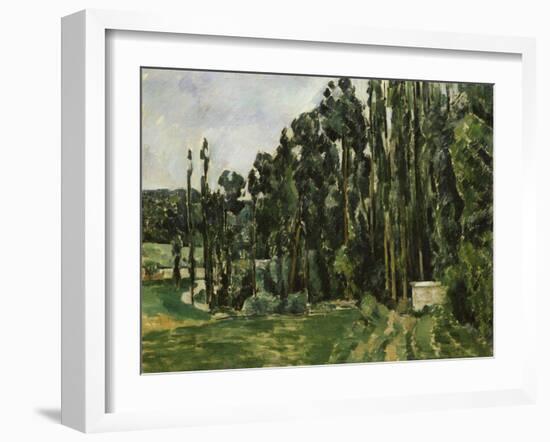 The Poplars, c.1879-82-Paul Cézanne-Framed Giclee Print