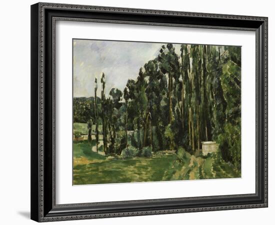 The Poplars, c.1879-82-Paul Cézanne-Framed Giclee Print