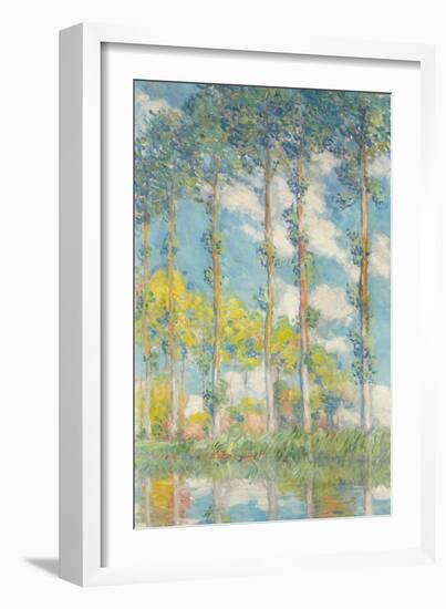 The Poplars; Les Peupliers, 1891-Claude Monet-Framed Giclee Print