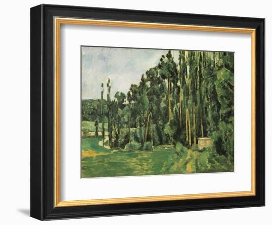 The Poplars (Les Peupliers)-Paul C?zanne-Framed Art Print