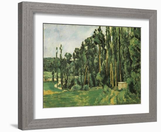 The Poplars (Les Peupliers)-Paul C?zanne-Framed Art Print