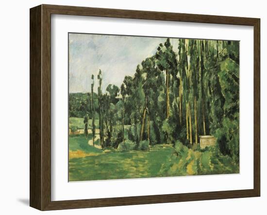 The Poplars (Les Peupliers)-Paul C?zanne-Framed Art Print