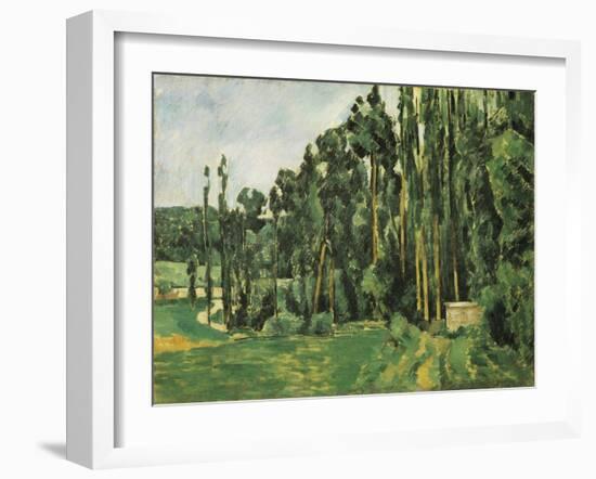 The Poplars (Les Peupliers)-Paul C?zanne-Framed Art Print