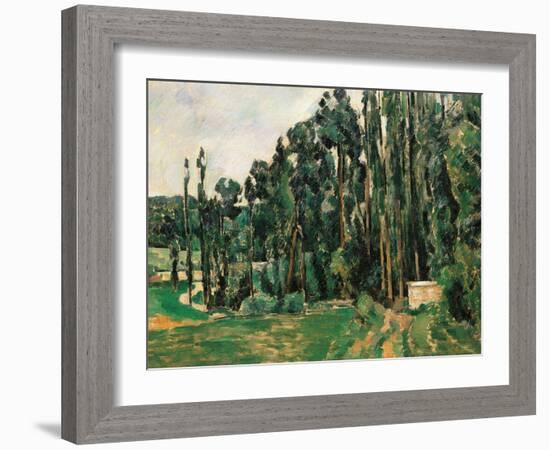 The Poplars-Paul Cézanne-Framed Giclee Print