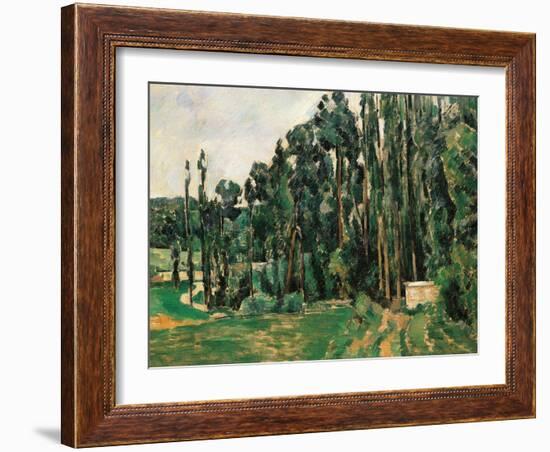 The Poplars-Paul Cézanne-Framed Giclee Print