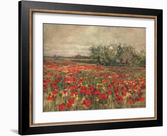 'The Poppy Field', c1900, (c1915)-George Hitchcock-Framed Giclee Print