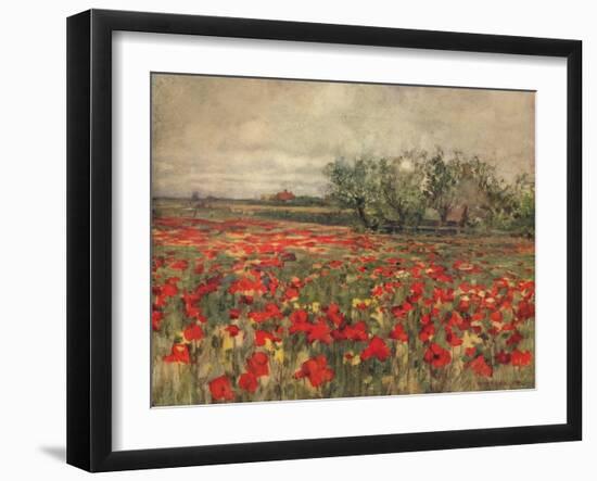 'The Poppy Field', c1900, (c1915)-George Hitchcock-Framed Giclee Print