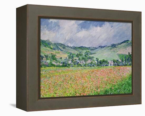 The Poppy Field Near Giverny, 1885-Claude Monet-Framed Premier Image Canvas