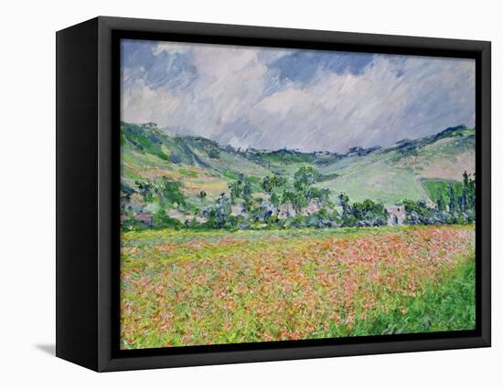 The Poppy Field Near Giverny, 1885-Claude Monet-Framed Premier Image Canvas