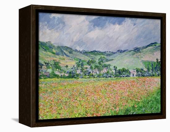 The Poppy Field Near Giverny, 1885-Claude Monet-Framed Premier Image Canvas