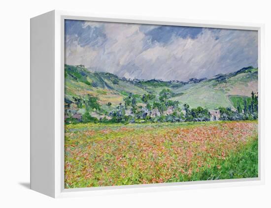 The Poppy Field Near Giverny, 1885-Claude Monet-Framed Premier Image Canvas