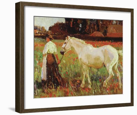 The Poppy Field-Sir Alfred Munnings-Framed Premium Giclee Print