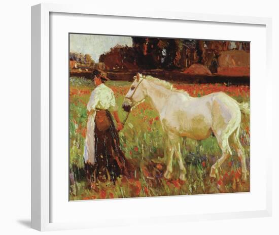 The Poppy Field-Sir Alfred Munnings-Framed Premium Giclee Print