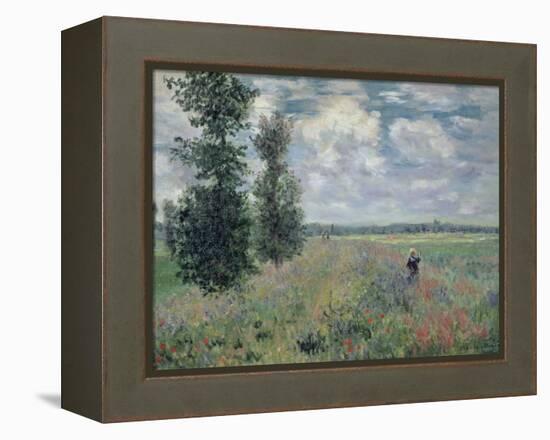 The Poppy Field-Claude Monet-Framed Premier Image Canvas