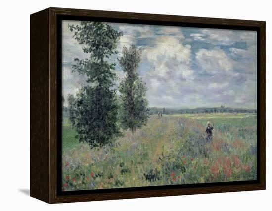 The Poppy Field-Claude Monet-Framed Premier Image Canvas