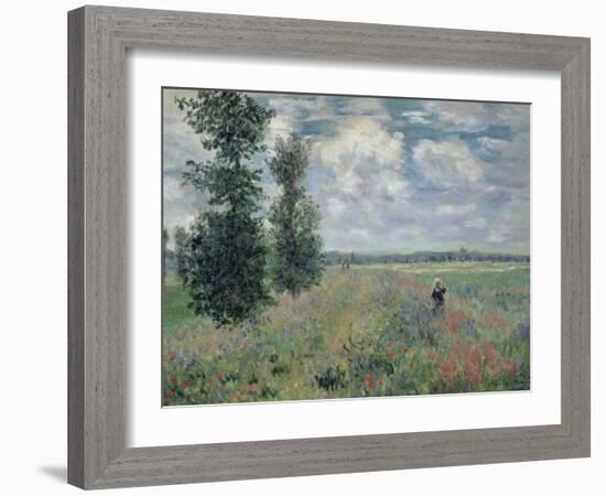 The Poppy Field-Claude Monet-Framed Giclee Print