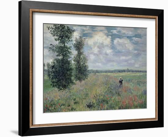 The Poppy Field-Claude Monet-Framed Giclee Print