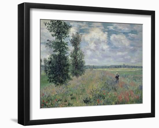 The Poppy Field-Claude Monet-Framed Giclee Print