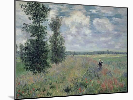 The Poppy Field-Claude Monet-Mounted Giclee Print