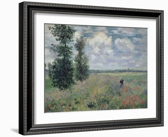 The Poppy Field-Claude Monet-Framed Giclee Print