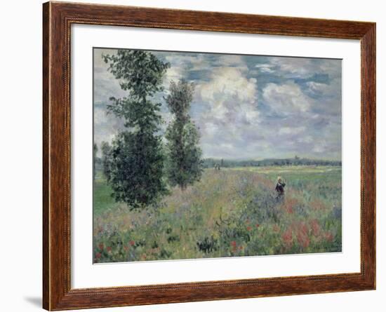 The Poppy Field-Claude Monet-Framed Giclee Print