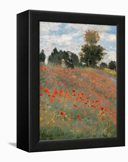 The Poppy Field-Claude Monet-Framed Premier Image Canvas