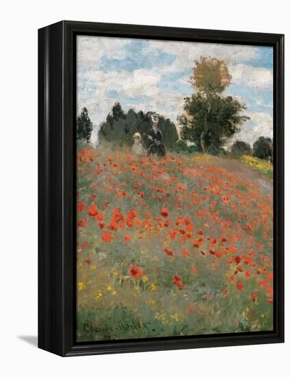 The Poppy Field-Claude Monet-Framed Premier Image Canvas