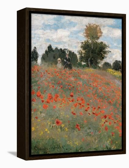 The Poppy Field-Claude Monet-Framed Premier Image Canvas