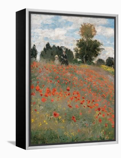 The Poppy Field-Claude Monet-Framed Premier Image Canvas