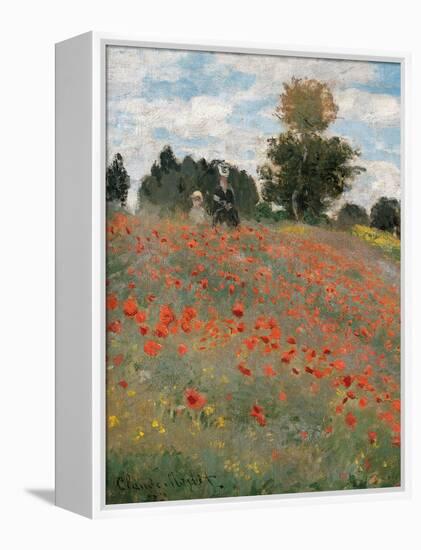 The Poppy Field-Claude Monet-Framed Premier Image Canvas