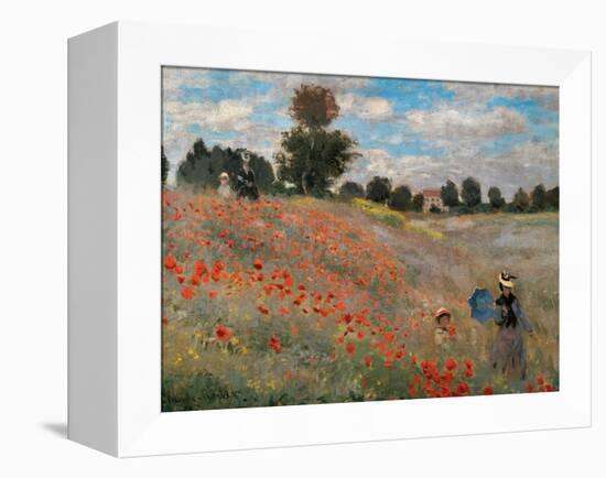 The Poppy Field-Claude Monet-Framed Premier Image Canvas