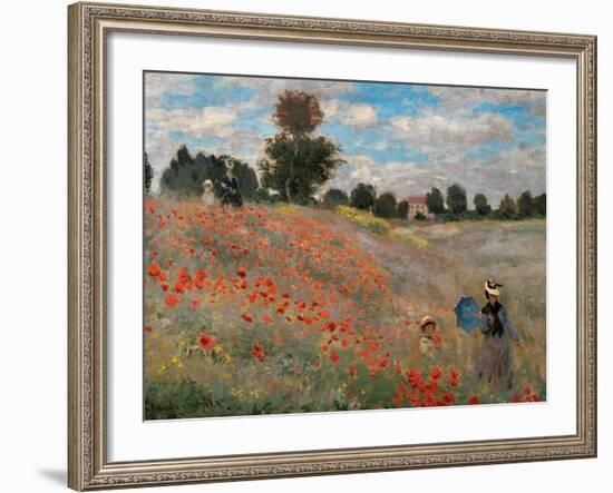 The Poppy Field-Claude Monet-Framed Giclee Print