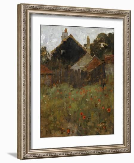 The Poppy Field-Willard Leroy Metcalf-Framed Giclee Print