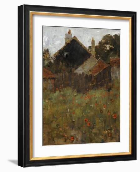 The Poppy Field-Willard Leroy Metcalf-Framed Giclee Print