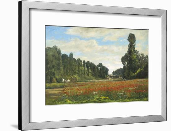 The Poppy Field-Hippolyte Delpy-Framed Giclee Print